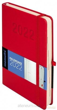Kalendarz 2022 Memo A5 czerwony [KALENDARZ]