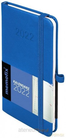 Kalendarz 2022 Memo A6 niebieski [KALENDARZ]
