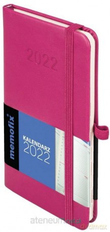 Kalendarz 2022 Memo A6 różowy [KALENDARZ]