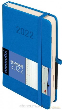 Kalendarz 2022 Memo B6 niebieski [KALENDARZ]