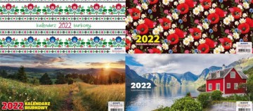 Kalendarz 2022 podręcznikP Biurkowy poprzeczny MIX [KALENDARZ]