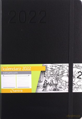 Kalendarz 2022 Romantyzm A5 czarny [KALENDARZ]