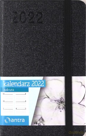 Kalendarz 2022 Sakura A6 czarny [KALENDARZ]