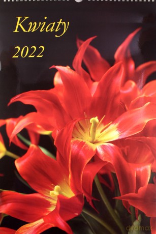 Kalendarz 2022 Ścienny dwustronny Kwiaty [KALENDARZ]