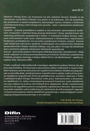 Założyć Firmę I Nie Zbankrutować Aspekty Prawne - Sławomir Sojak [KSIĄŻKA]
