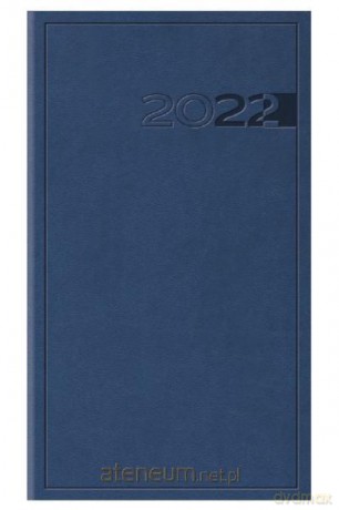 Kalendarz 2022 Tygodniowy Print niebieski [KALENDARZ]