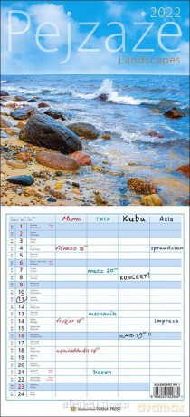 Kalendarz 2022 Wieloplanszowy - Pejzaże PP [KALENDARZ]