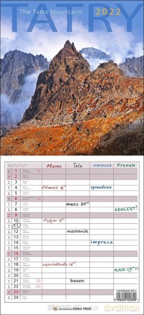 Kalendarz 2022 Wieloplanszowy - Tatry PP [KALENDARZ]