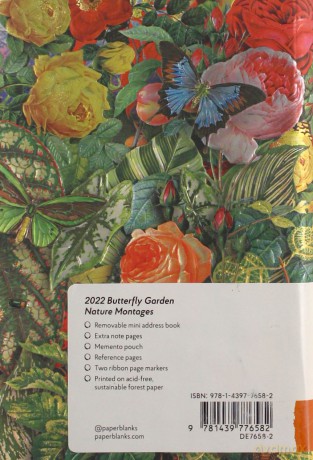 Kalendarz książkowy mini 2022 12M Butterfly Garden [KALENDARZ]