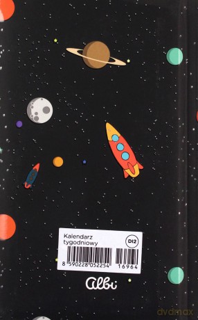 Kalendarz tygodniowy 2022 Space [KALENDARZ]