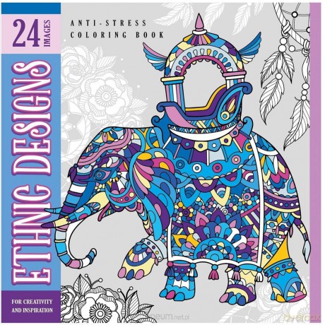 Kolorowanka antystresowa 200x200 12 Ethnic Designs [KSIĄŻKA]