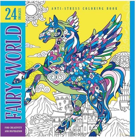 Kolorowanka antystresowa 200x200 12 Fairy World [KSIĄŻKA]