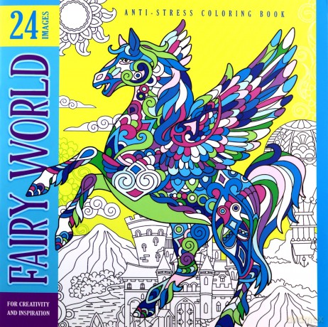 Kolorowanka antystresowa 200x200 12 Fairy World [KSIĄŻKA]