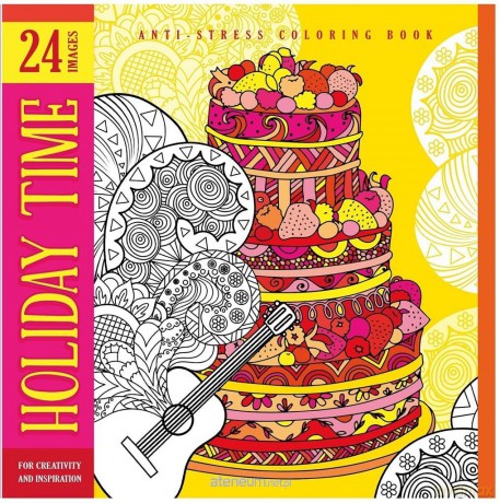 Kolorowanka antystresowa 200x200 12 Holiday Time [KSIĄŻKA]