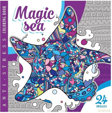 Kolorowanka antystresowa 200x200 12 Magic Sea [KSIĄŻKA]