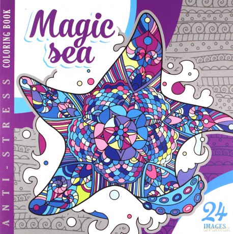 Kolorowanka antystresowa 200x200 12 Magic Sea [KSIĄŻKA]