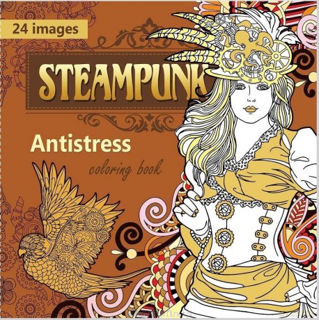 Kolorowanka antystresowa 200x200 12 Steampunk [KSIĄŻKA]