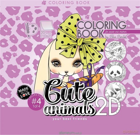 Kolorowanka antystresowa 200x200 Cute animals 3 [KSIĄŻKA]