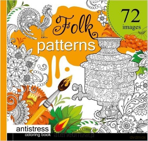 Kolorowanka antystresowa 200x200 Folk Patterns [KSIĄŻKA]