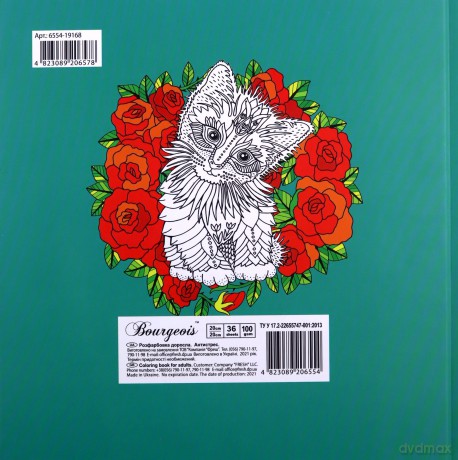 Kolorowanka antystresowa 200x200 Kittens [KSIĄŻKA]