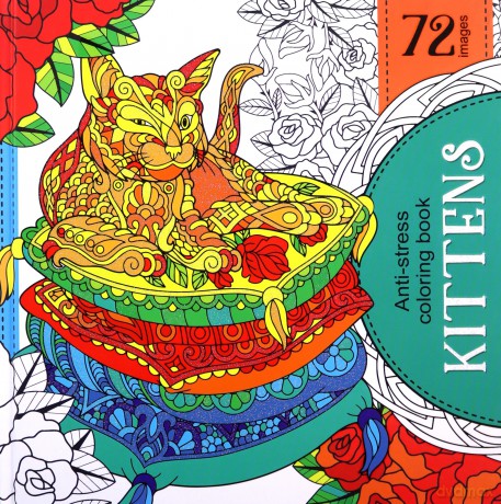 Kolorowanka antystresowa 200x200 Kittens [KSIĄŻKA]