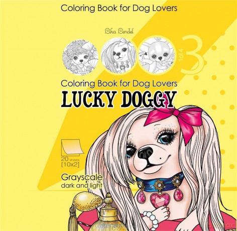 Kolorowanka antystresowa 200x200 Lucky Doggy 3 [KSIĄŻKA]