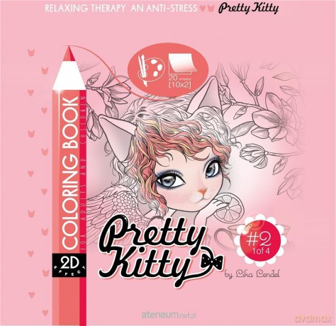 Kolorowanka antystresowa 200x200 Pretty Kitty 2 [KSIĄŻKA]