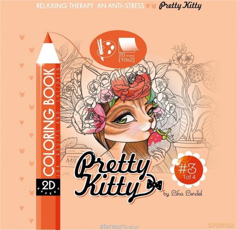 Kolorowanka antystresowa 200x200 Pretty Kitty 3 [KSIĄŻKA]