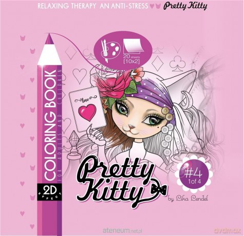 Kolorowanka antystresowa 200x200 Pretty Kitty 4 [KSIĄŻKA]