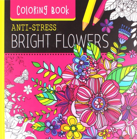 Kolorowanka antystresowa 250x250 Bright Flowers [KSIĄŻKA]