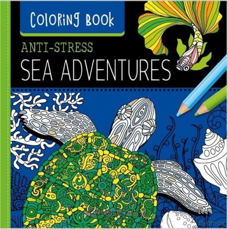 Kolorowanka antystresowa 250x250 Sea Adventures [KSIĄŻKA]
