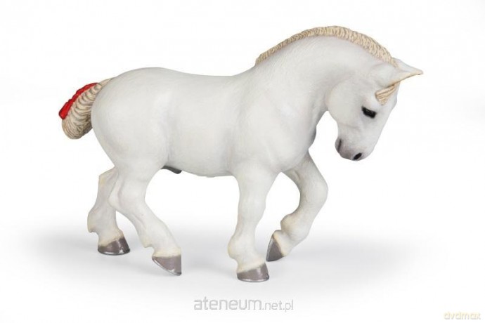 Koń Percheron biały [FIGURKA]
