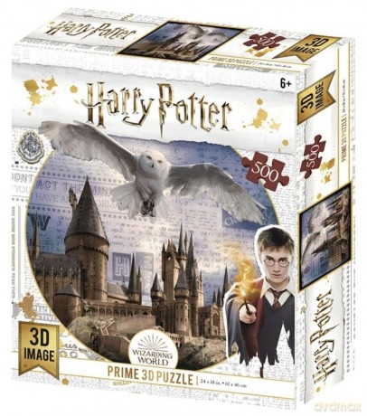 Magiczne puzzle 500 Harry Potter Harry z Hedwigą [PUZZLE]