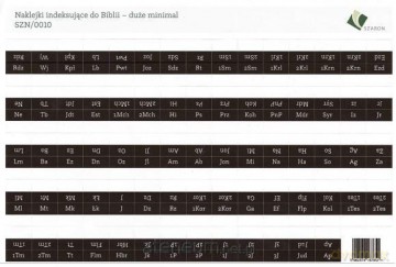 Naklejki indeksujące do Biblii - duże minimal [KSIĄŻKA]