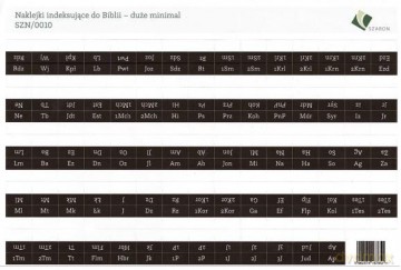 Naklejki indeksujące do Biblii - duże minimal [KSIĄŻKA]