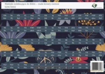 Naklejki indeksujące do Biblii - małe kwiaty [KSIĄŻKA]