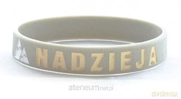 Opaska silikonowa - nadzieja - szary