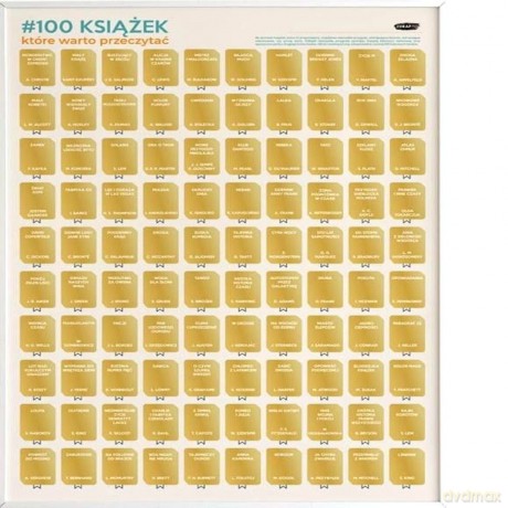 Plakat: 100 książek, które warto przeczytać