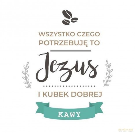 Podstawka korkowa - Jezus i kubek kawy