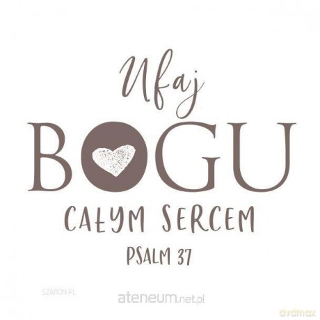 Podstawka korkowa - Ufaj Bogu całym sercem