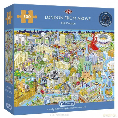 Puzzle 500 el. Widok z góry na Londyn [PUZZLE]