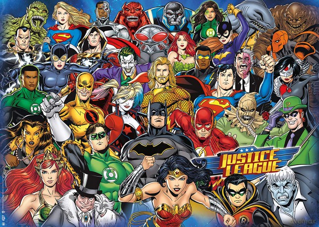 RAVENSBURGER 1000 el. Challenge. DC Comics [PUZZLE]