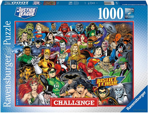 RAVENSBURGER 1000 el. Challenge. DC Comics [PUZZLE]
