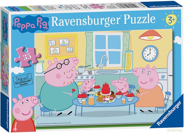 RAVENSBURGER 35 el. Świnka Peppa. Deser [PUZZLE]