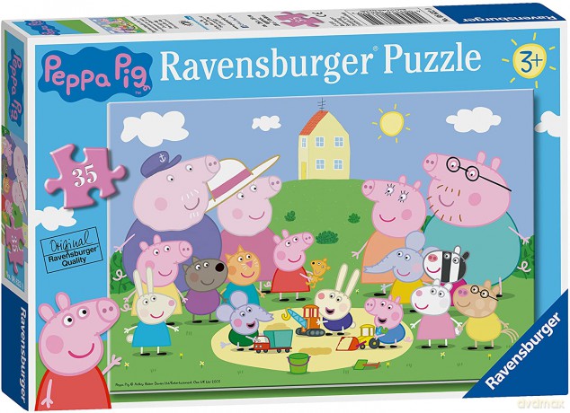 RAVENSBURGER 35 el. Świnka Peppa. Piknik [PUZZLE]