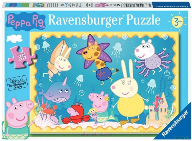 RAVENSBURGER 35 el. Świnka Peppa. Podwodny świat [PUZZLE]