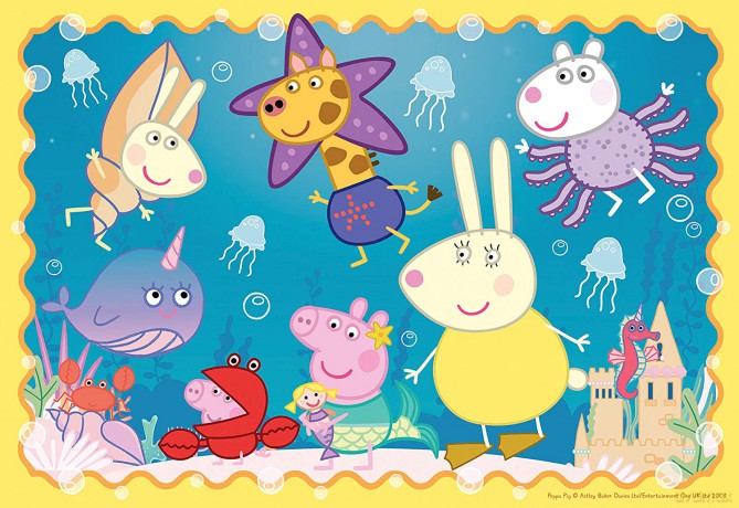 RAVENSBURGER 35 el. Świnka Peppa. Podwodny świat [PUZZLE]