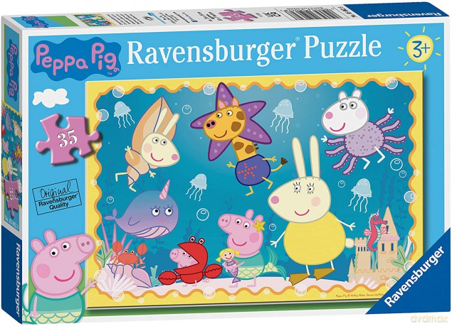 RAVENSBURGER 35 el. Świnka Peppa. Podwodny świat [PUZZLE]
