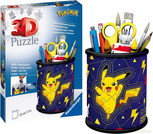 RAVENSBURGER 3D 54 el. Przybornik Pikachu [PUZZLE]