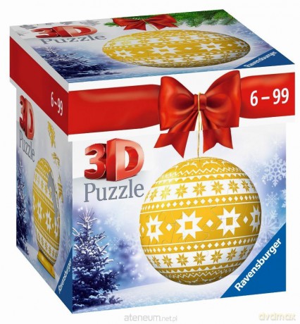 RAVENSBURGER 3D 54 el. Świąteczne dekoracje motyw 2 [PUZZLE]